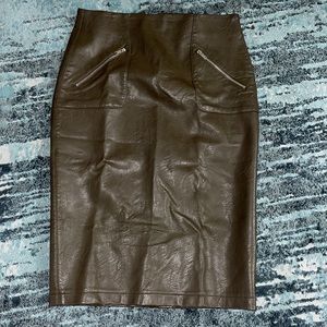 Zara Pleather Skirt